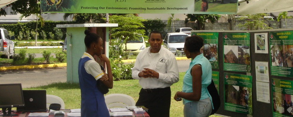 Mr. Taylor Education Officer at JCDT exhibit